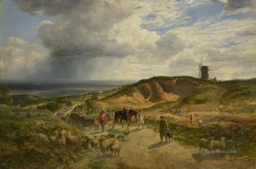  Samuel Canvas - The weald of Kent Samuel Bough landscape